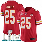 Nike Chiefs 25 LeSean McCoy Red 2020 Super Bowl LIV Vapor Untouchable Limited Jersey,baseball caps,new era cap wholesale,wholesale hats